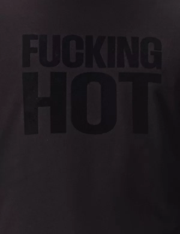 Oversized T-Shirt Fucking Hot - Black