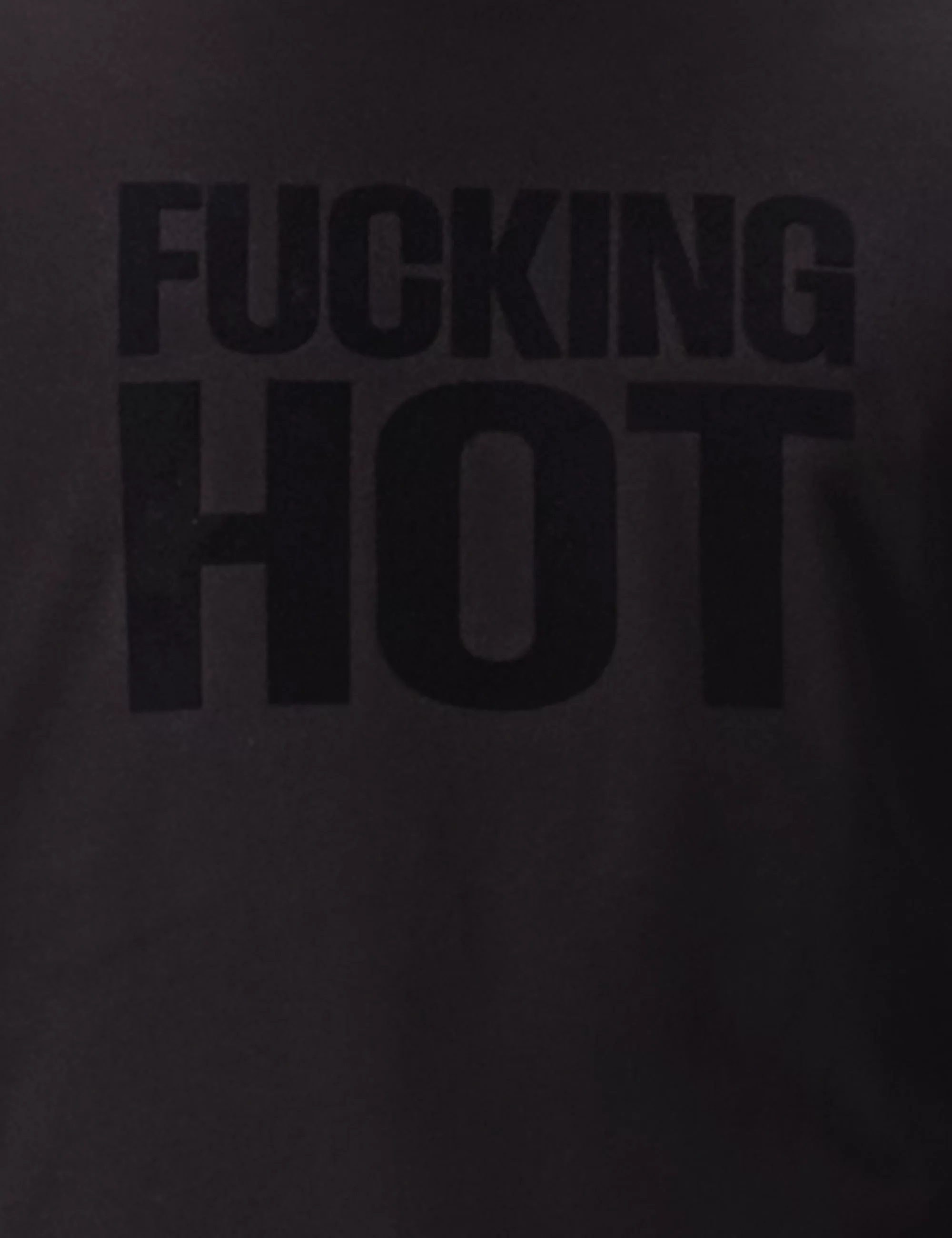 Oversized T-Shirt Fucking Hot - Black