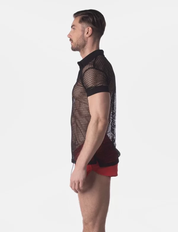 Mesh Polo Dourok - Black