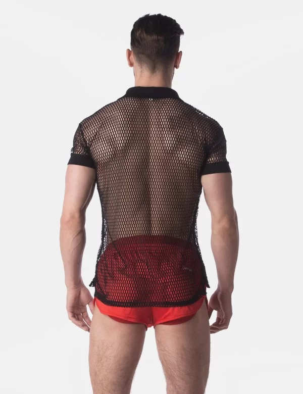 Mesh Polo Dourok - Black