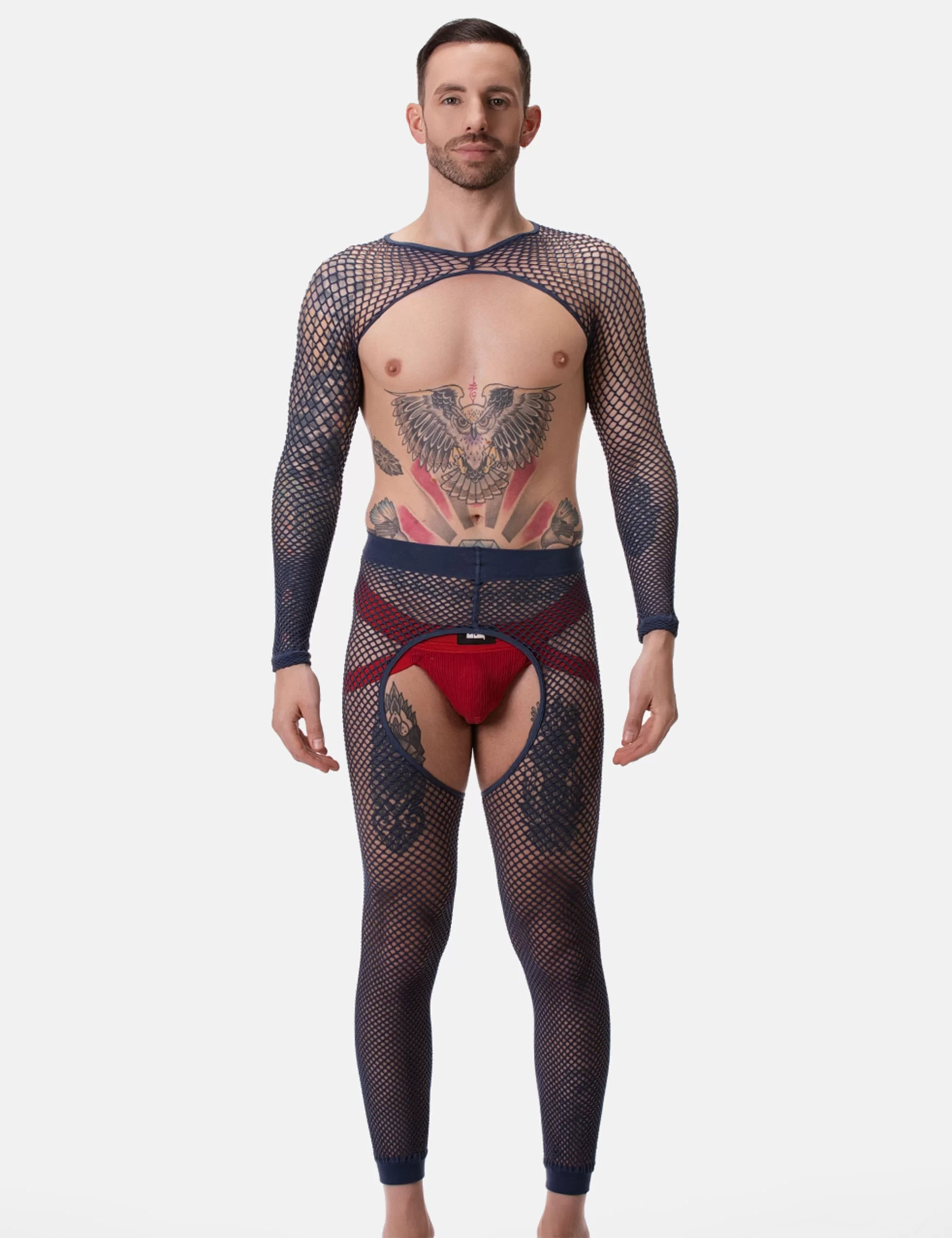 Fishnet Sleeves Poggio - Navy