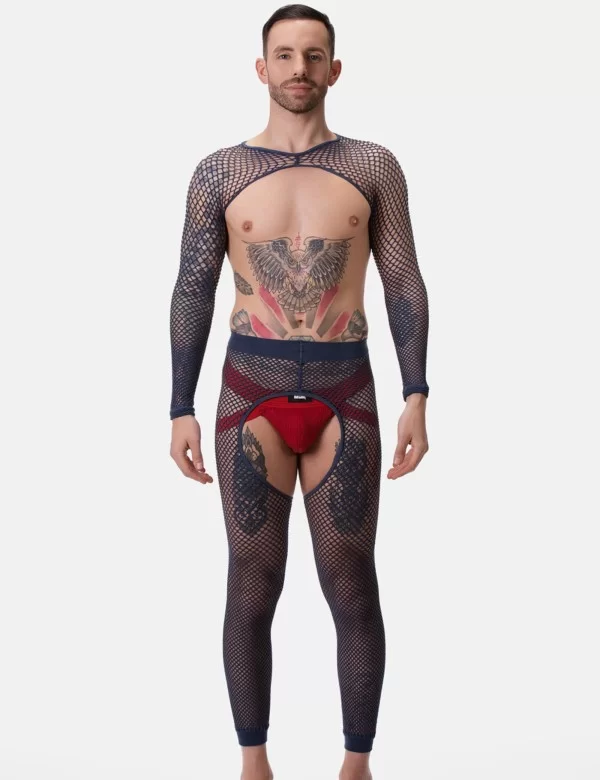 Fishnet Leggings Cacci - Navy
