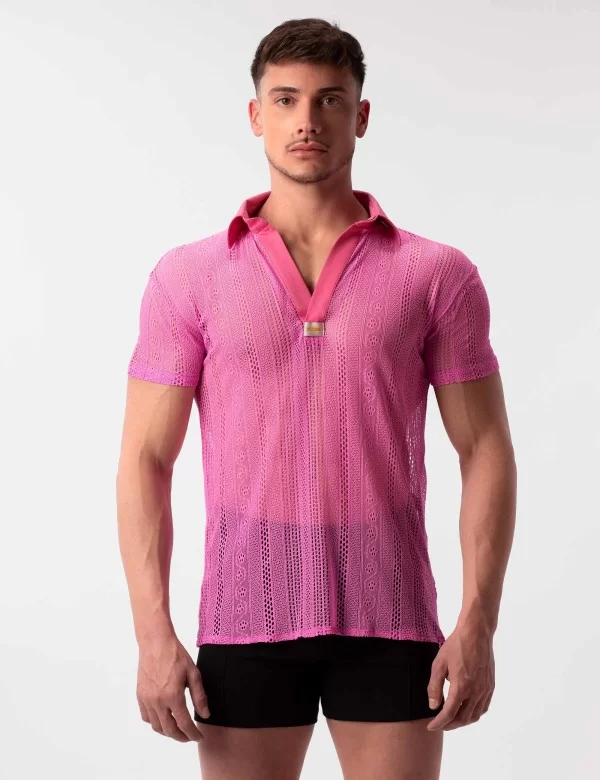 Lace Polo Grigor - Pink
