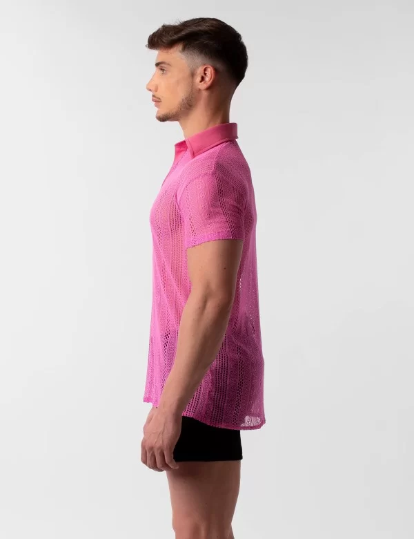 Lace Polo Grigor - Pink