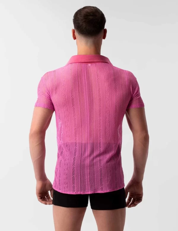 Lace Polo Grigor - Pink