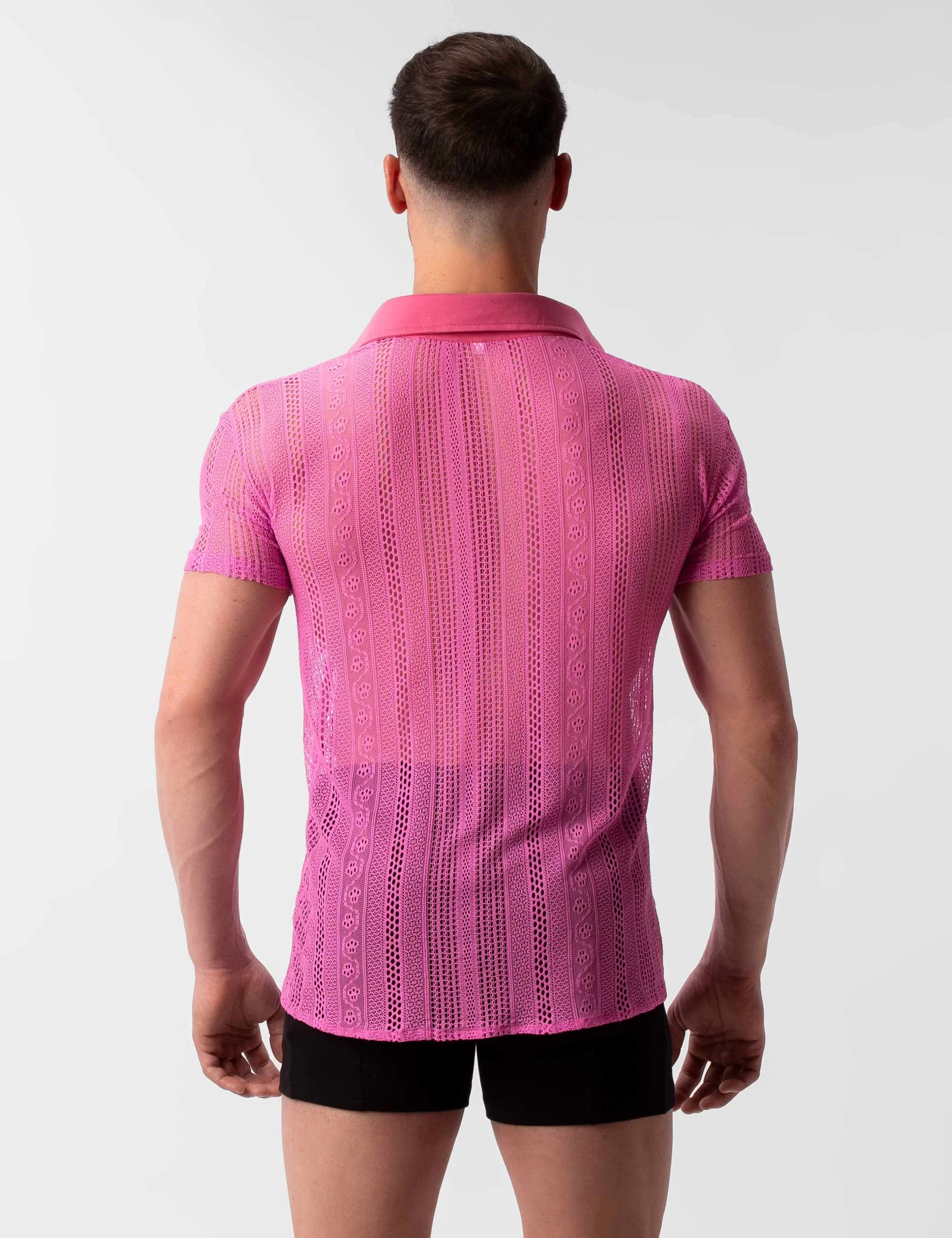 Lace Polo Grigor - Pink Lace Polo Grigor - Pink