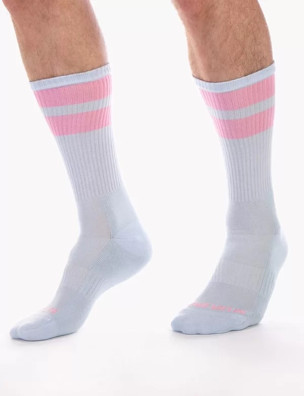 Gym Socks - Sky-Rosa