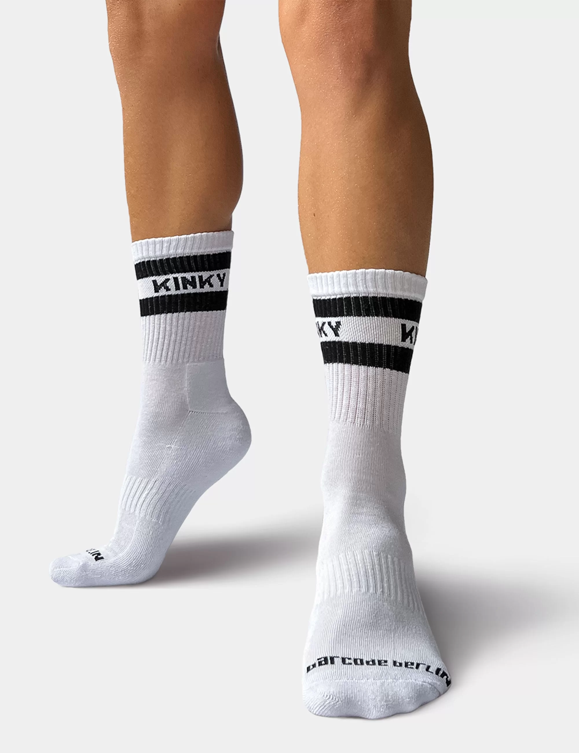 Half Fetish Socks Kinky - White-Black