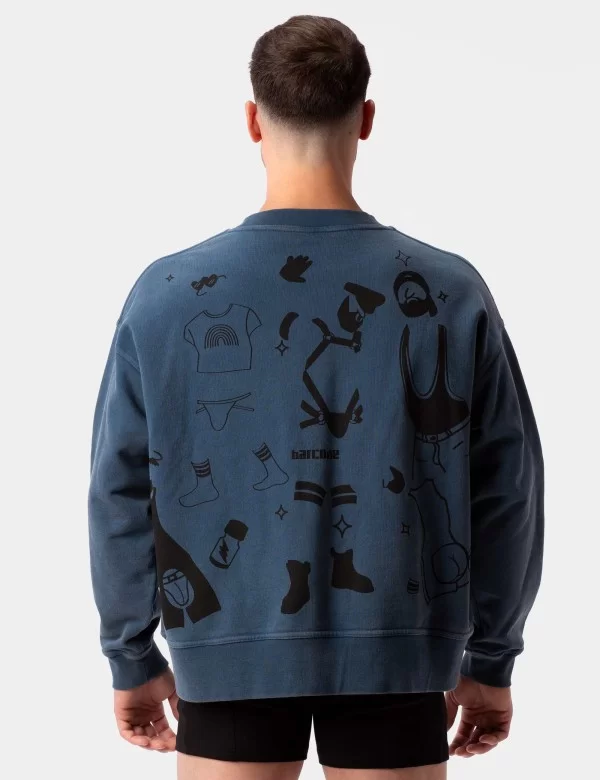 Sweatshirt Clubbing Berlin - Blue