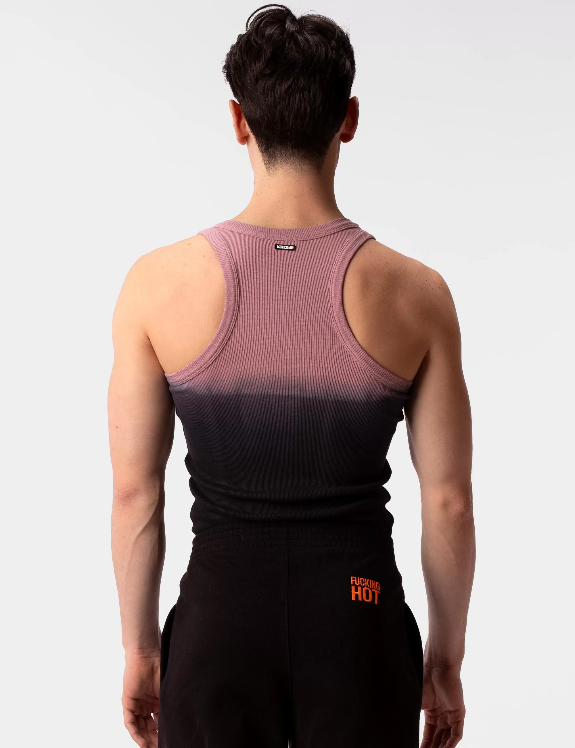 Tank Top Degrade Fucking Hot - Brownishpurple-Black Tank Top Degrade Fucking Hot - Brownishpurple-Black