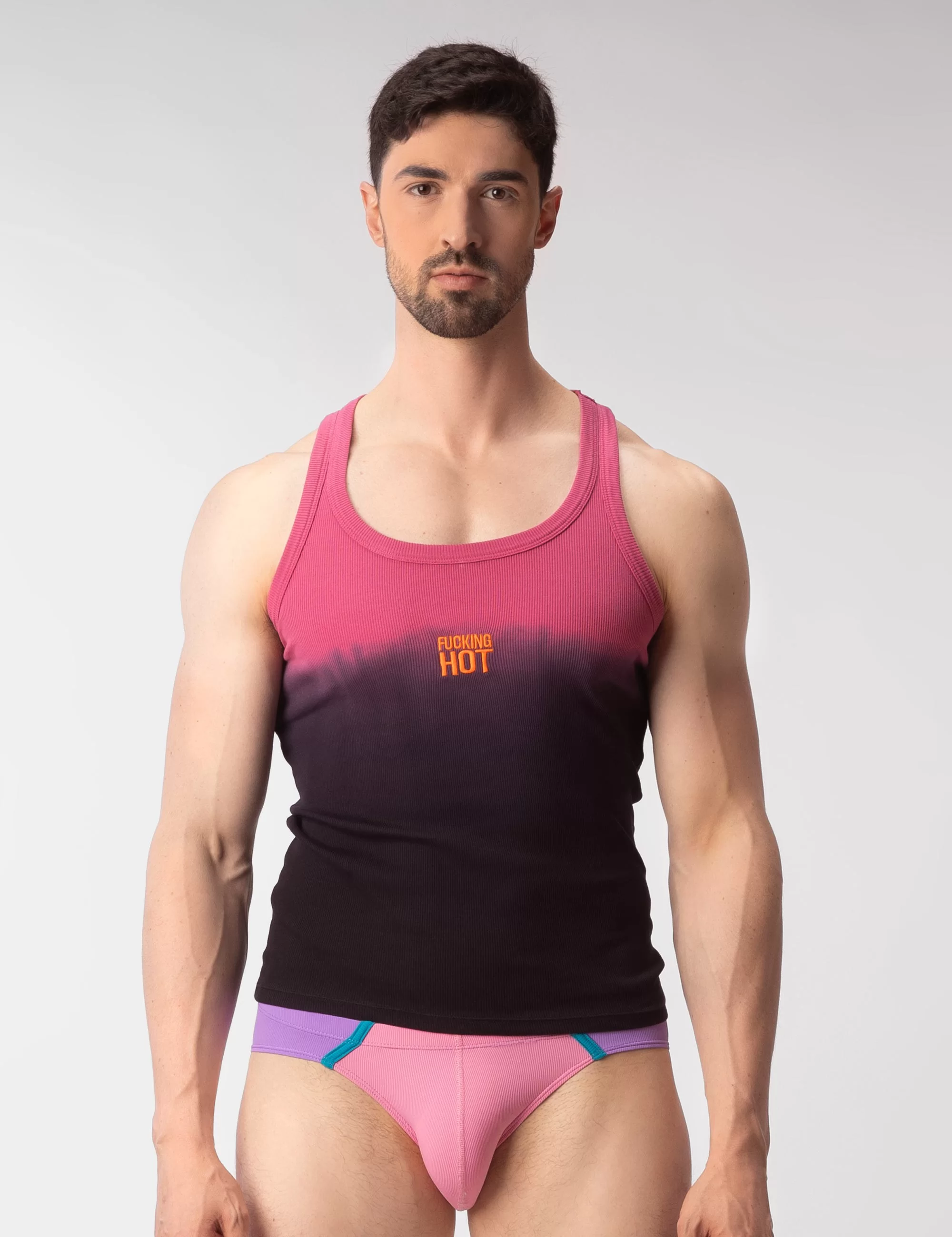 Tank Top Degrade Fucking Hot - Pink-Black