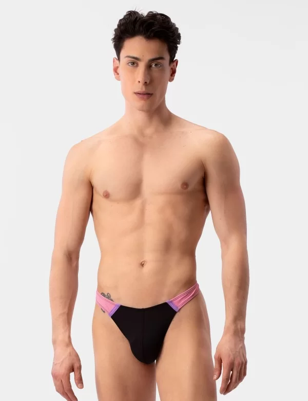 Swim Thong Uril - Black-Rose-Lila