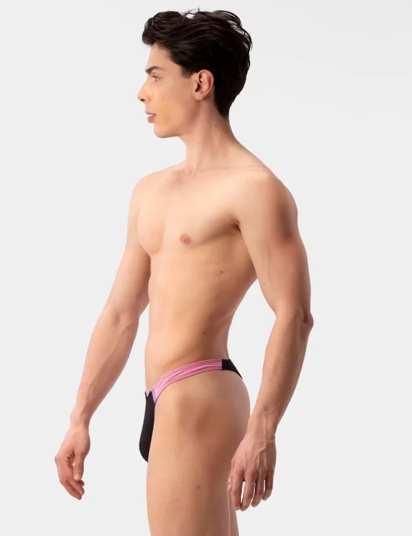 Swim Thong Uril - Black-Rose-Lila