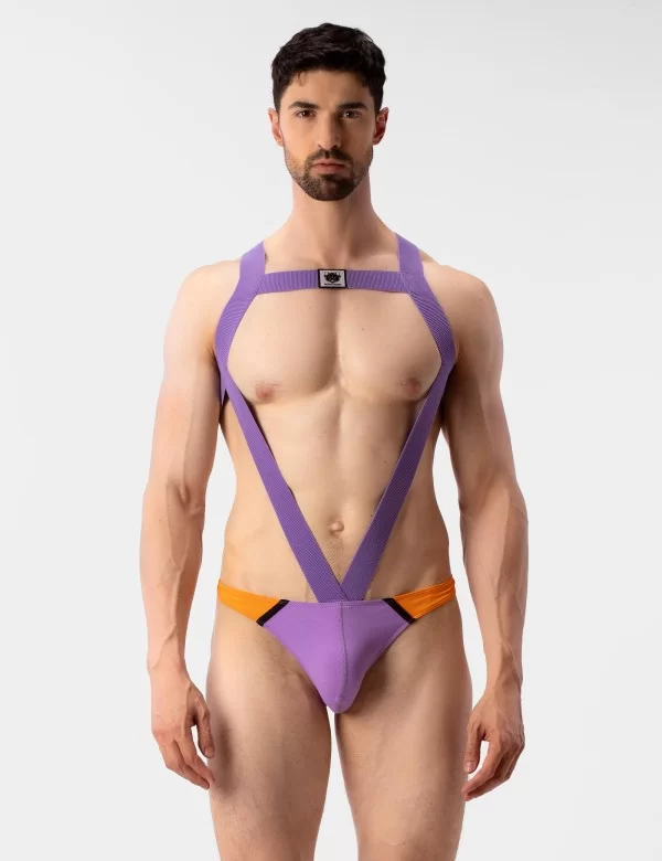 Swim Thong Uril - Lila-Orange-Black