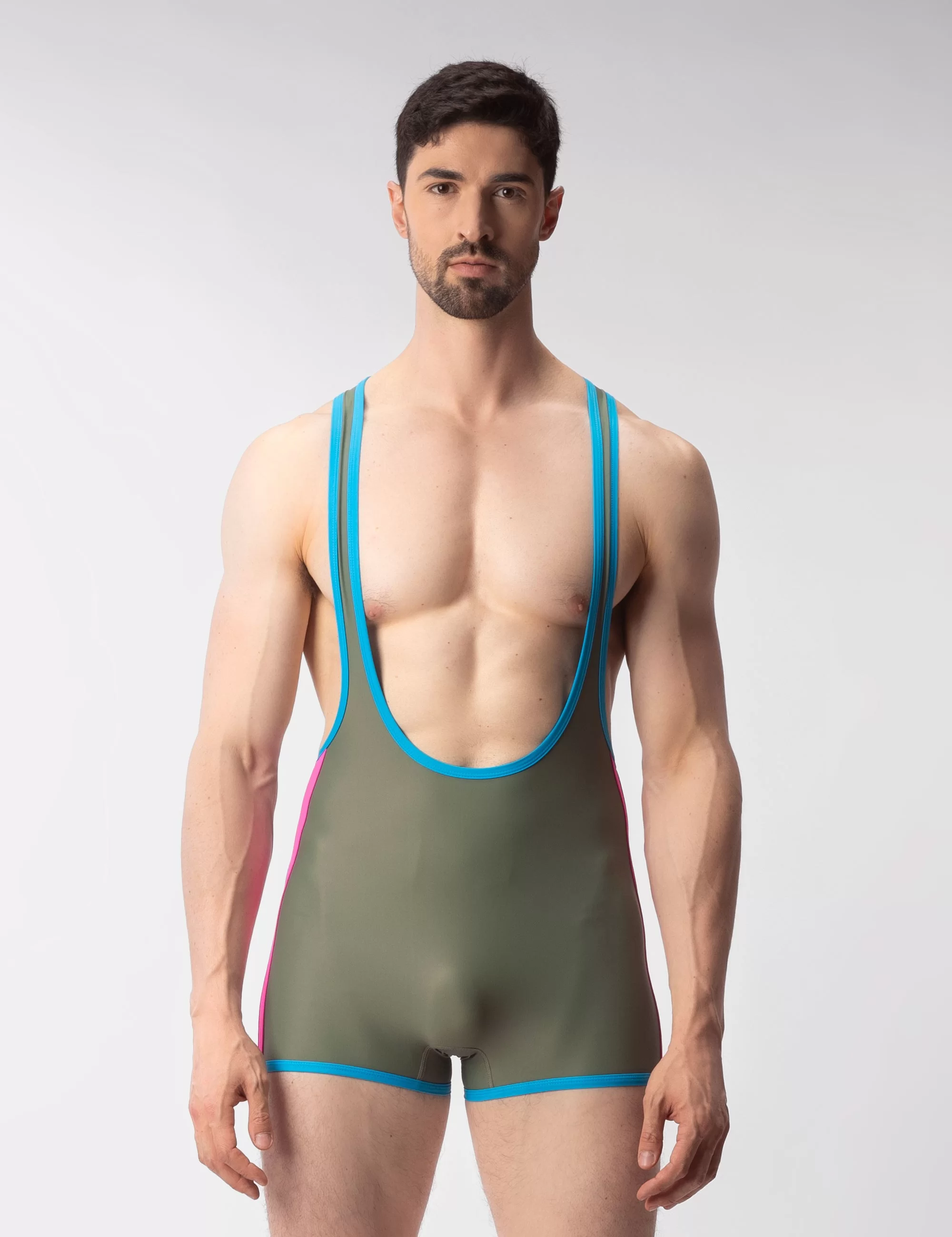 Singlet Olga - Green-Blue-Pink-Orange