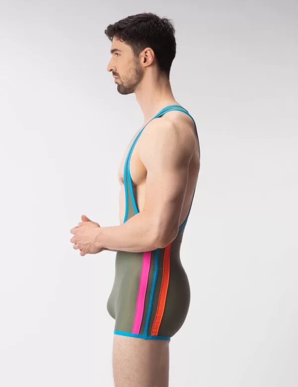 Singlet Olga - Green-Blue-Pink-Orange