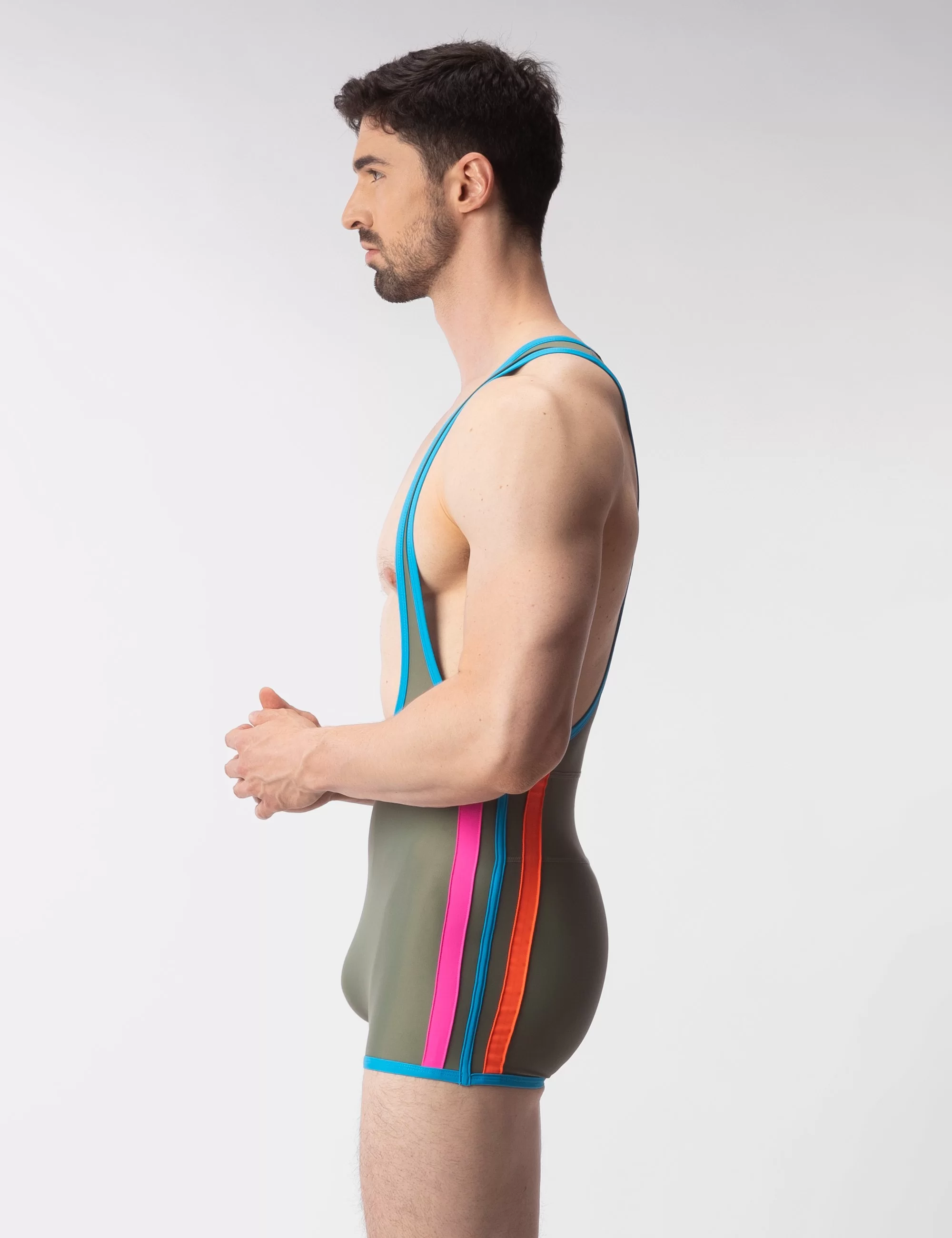 Singlet Olga - Green-Blue-Pink-Orange
