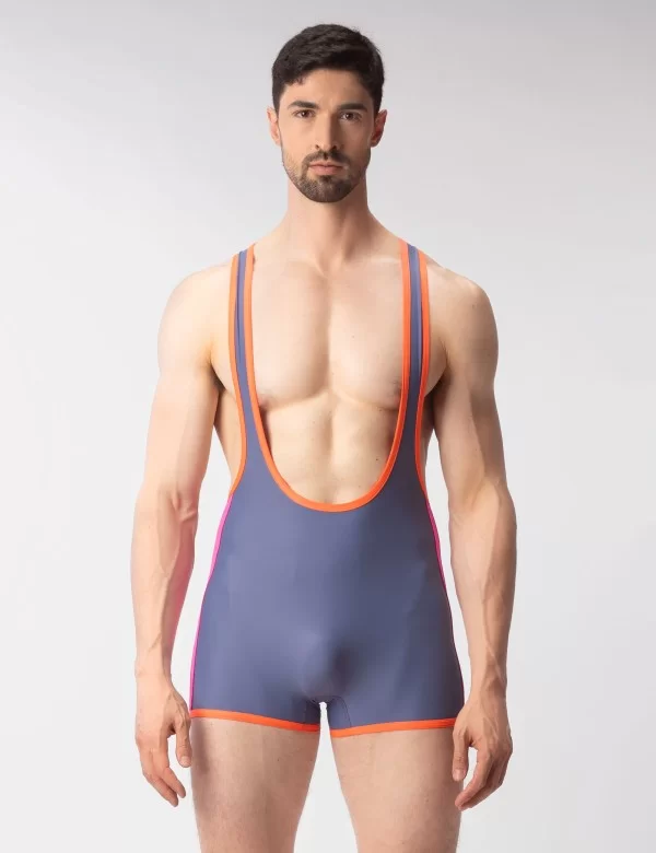 Singlet Olga - Asphalt-Orange-Pink-Rose