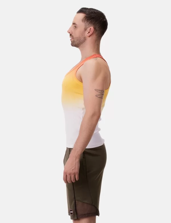 Tank Top Bernardo - White-Yellow-Orange