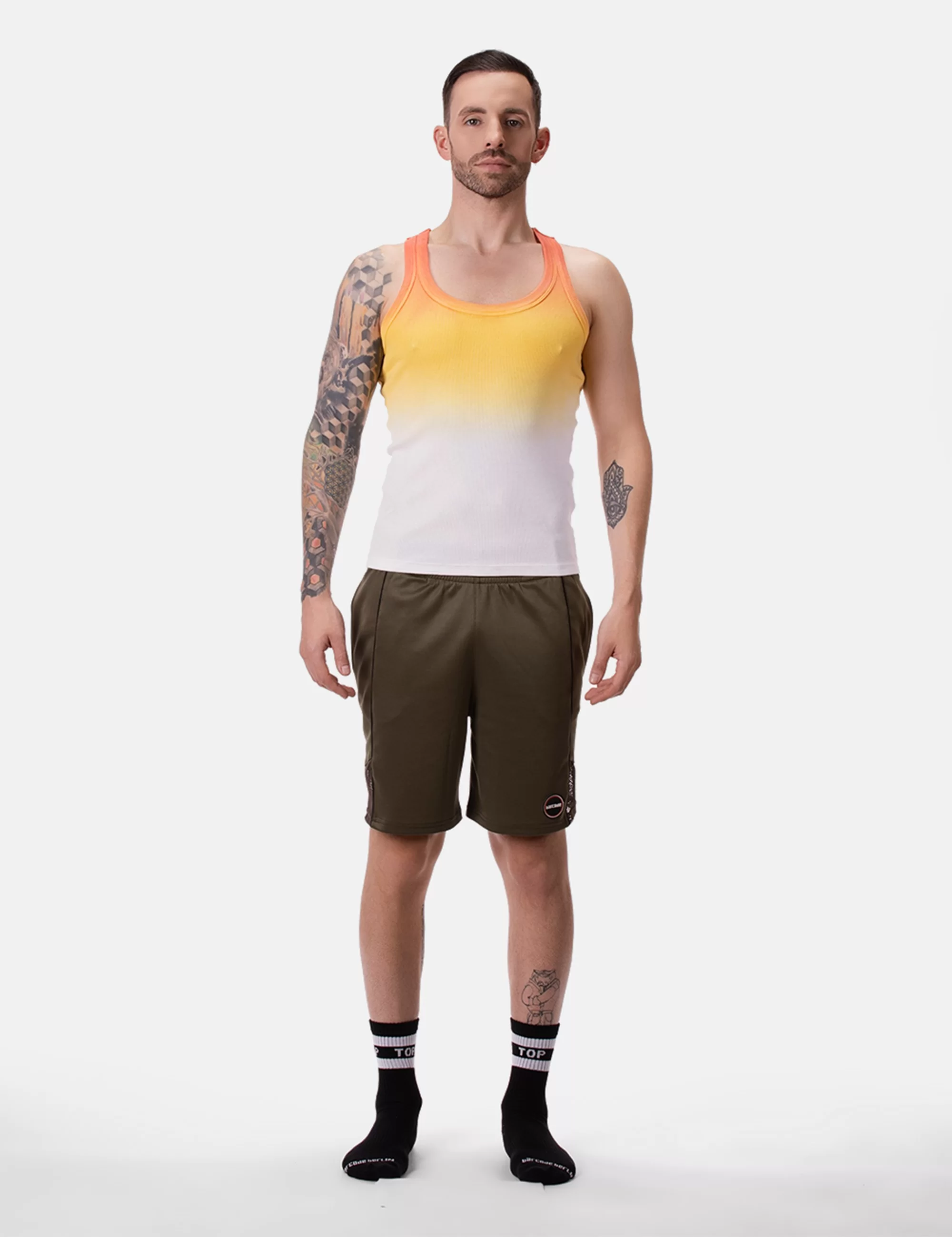 Tank Top Bernardo - White-Yellow-Orange