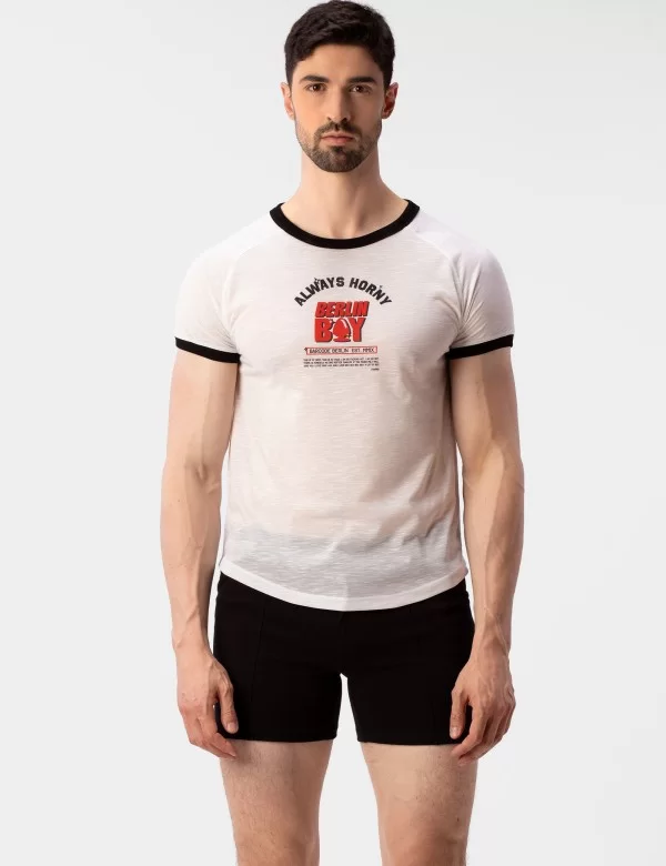 Raglan Tee Berlin Boy - White-Red-Black