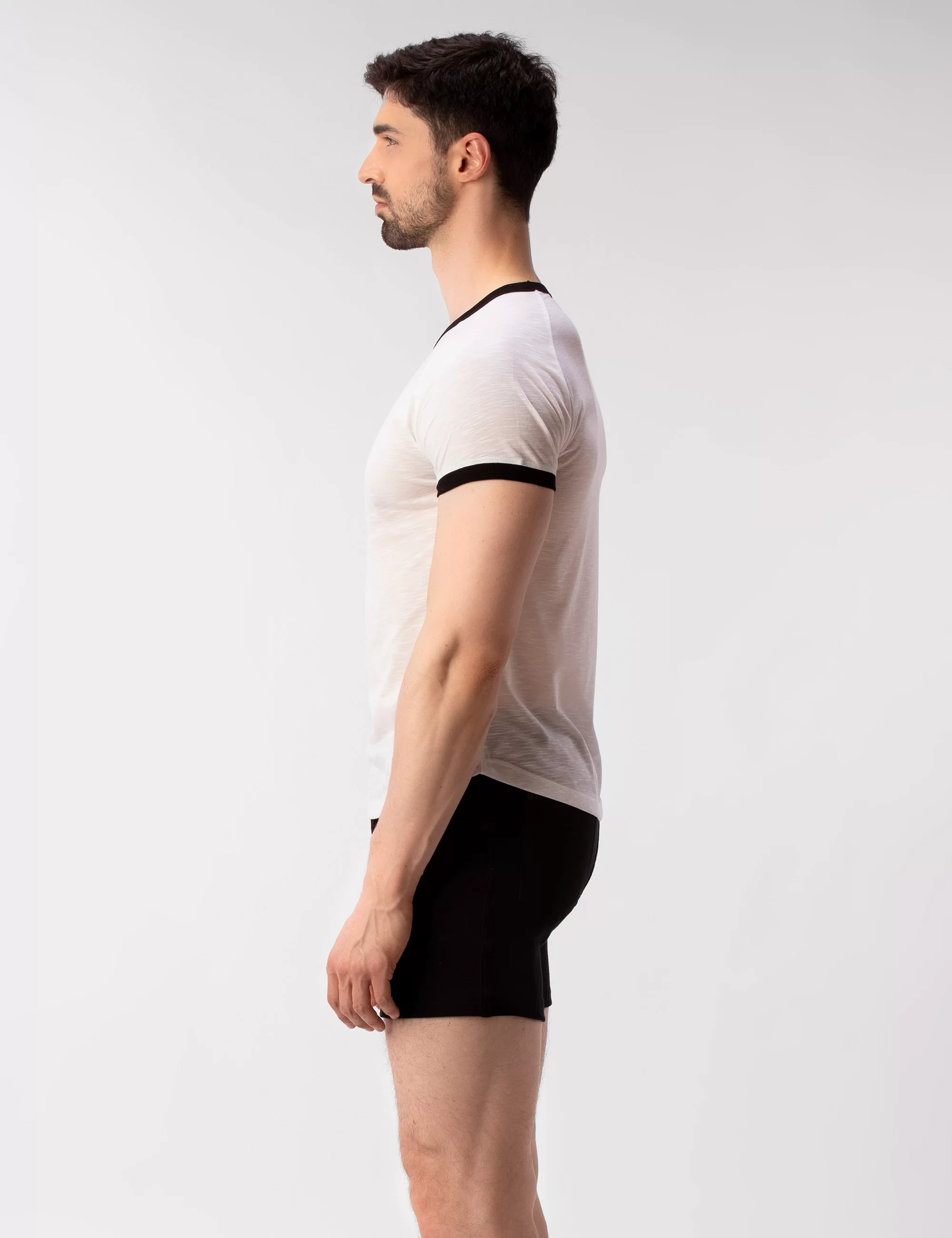 Raglan Tee Berlin Boy - White-Red-Black Raglan Tee Berlin Boy - White-Red-Black