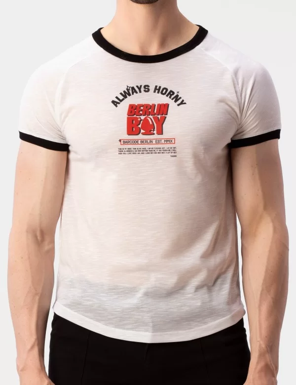Raglan Tee Berlin Boy - White-Red-Black