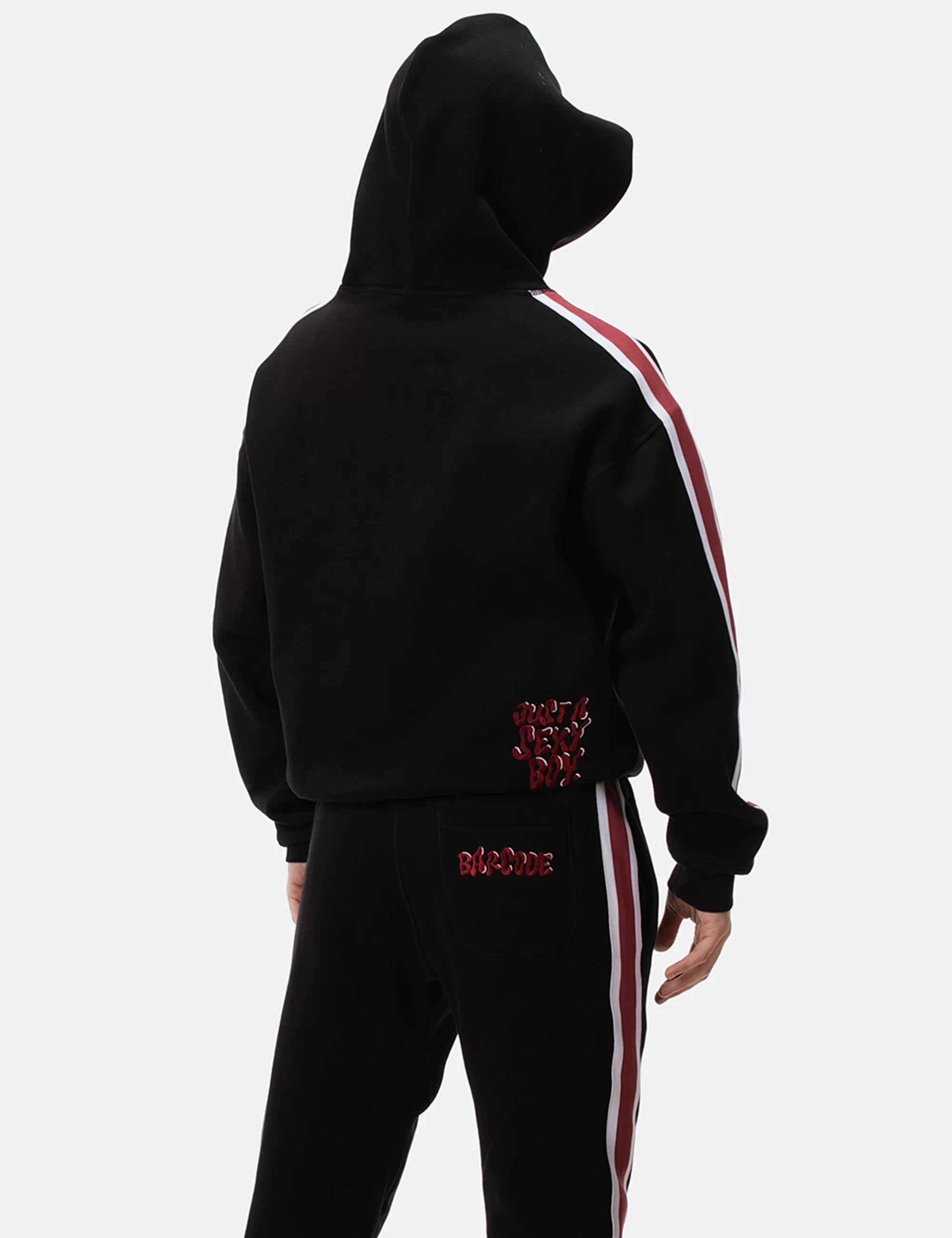 Fleece Hoody Sexy Boy - Black