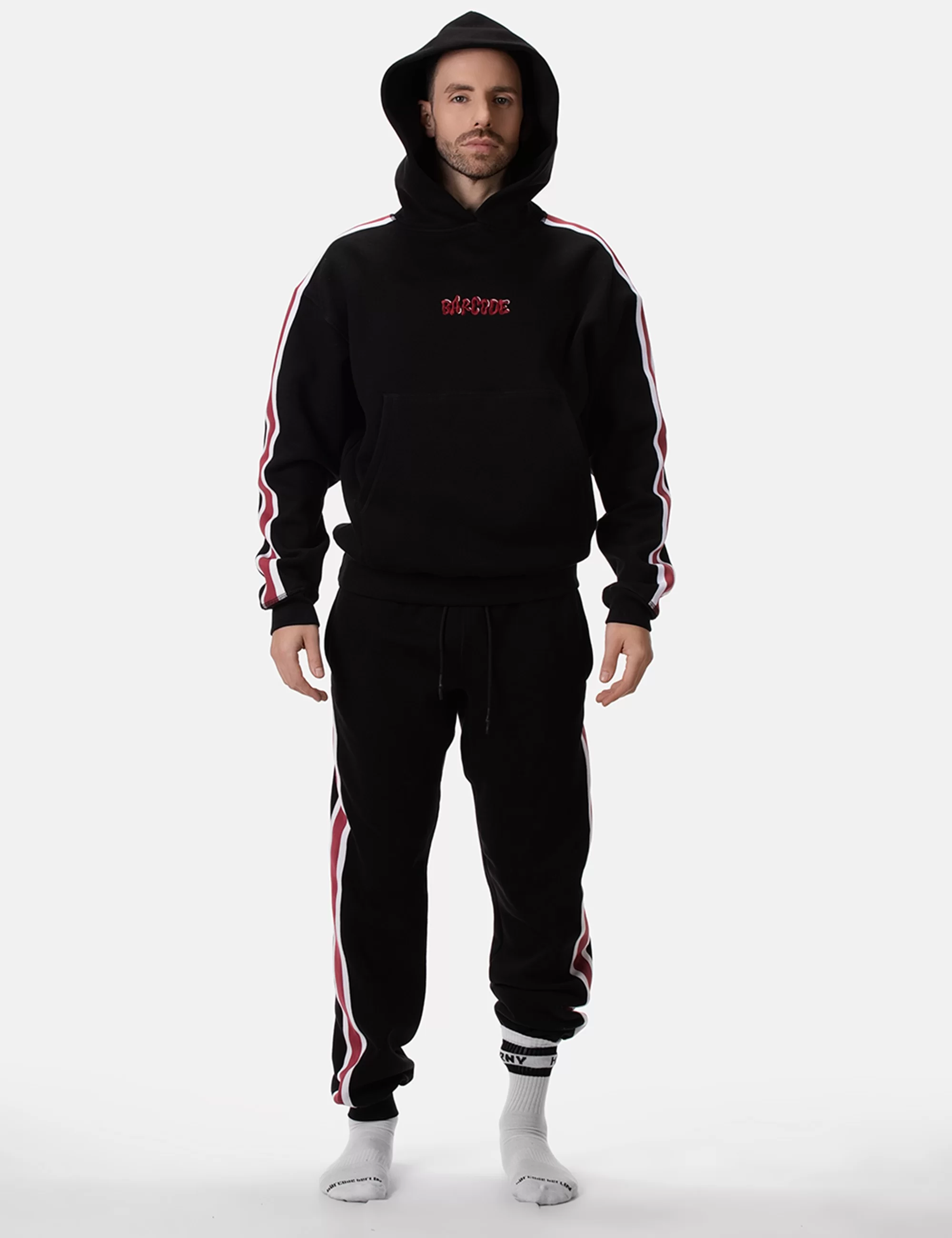 Fleece Hoody Sexy Boy - Black