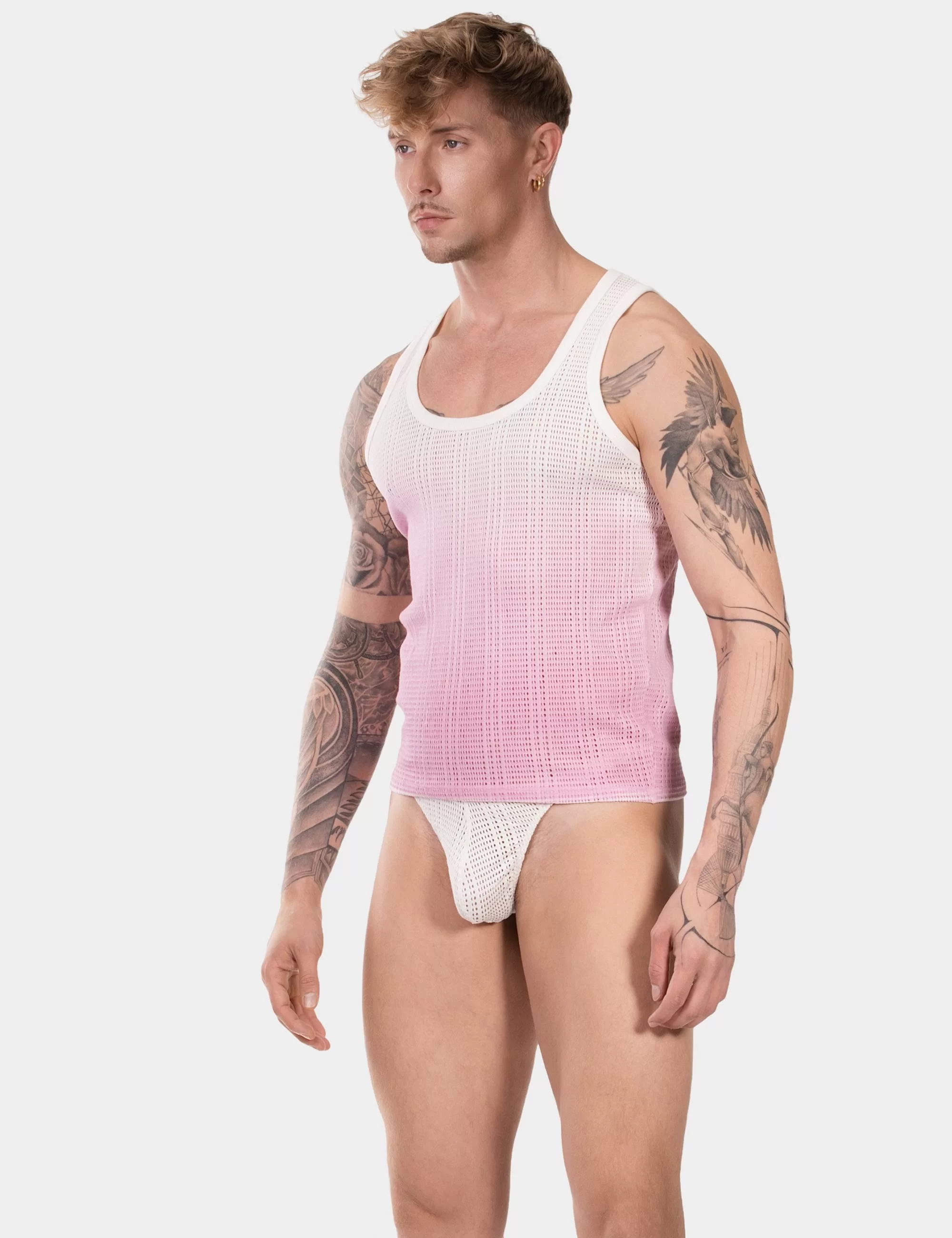 Tank Top Danko - White-Pink Tank Top Danko - White-Pink