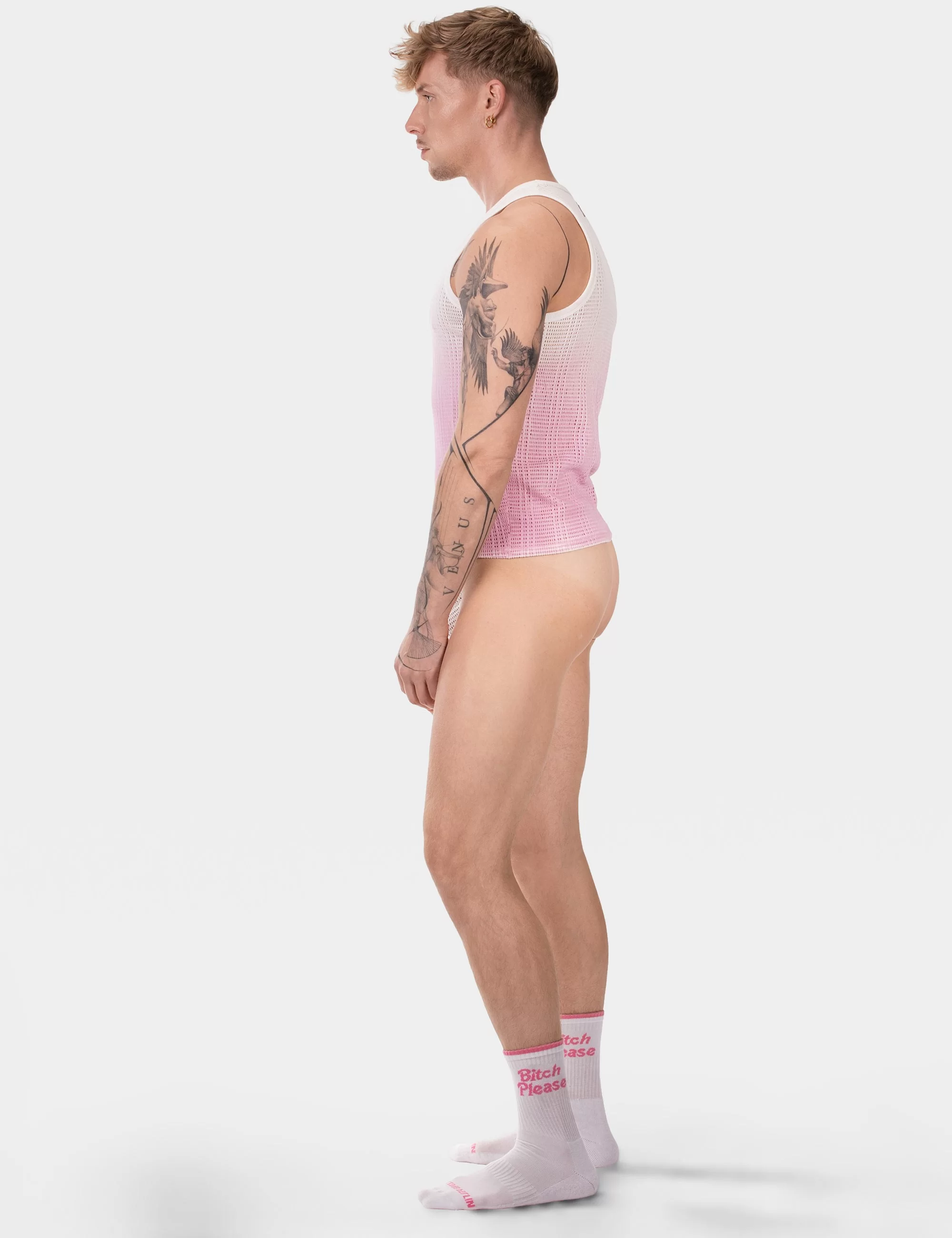 Tank Top Danko - White-Pink Tank Top Danko - White-Pink