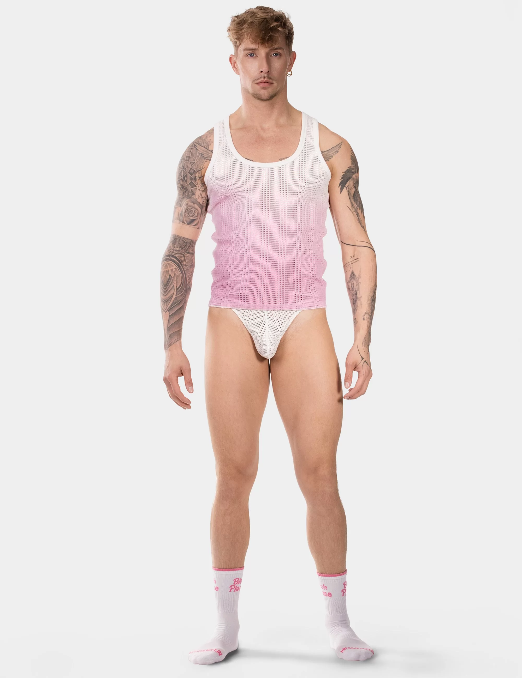 Tank Top Danko - White-Pink Tank Top Danko - White-Pink