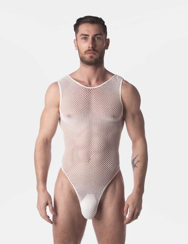 Fishnet Body Roma - White