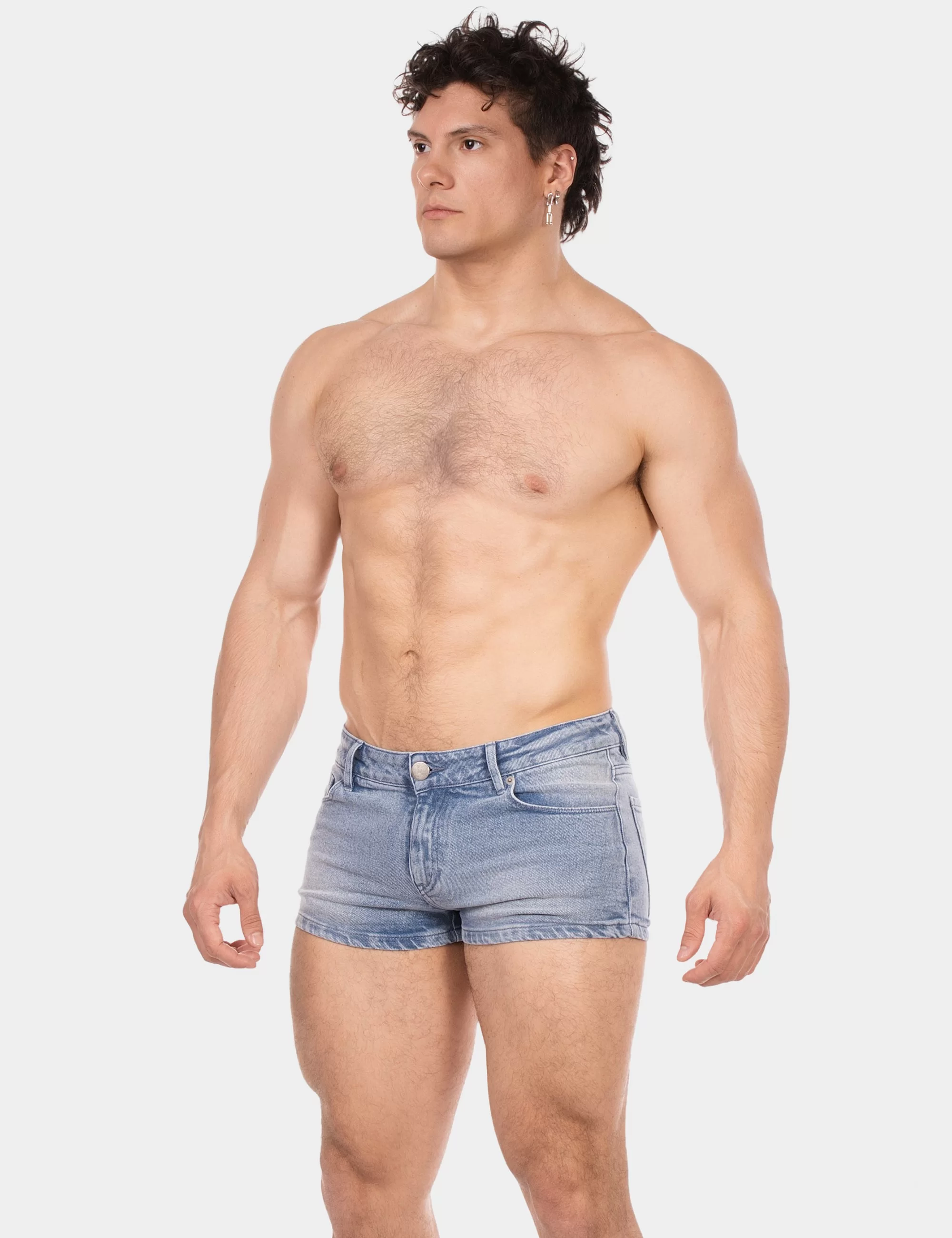 5 Pocket 9' Denim Short Tyler - Sky-Blue