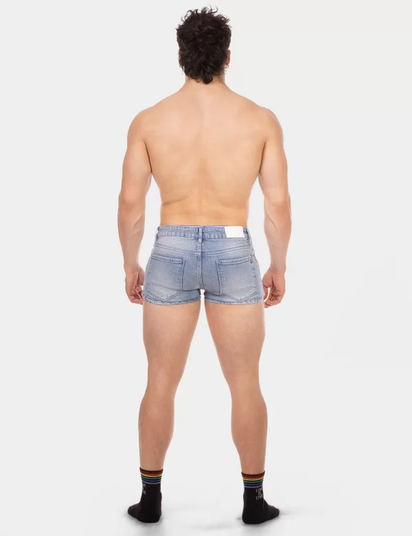 5 Pocket 9' Denim Short Tyler - Sky-Blue