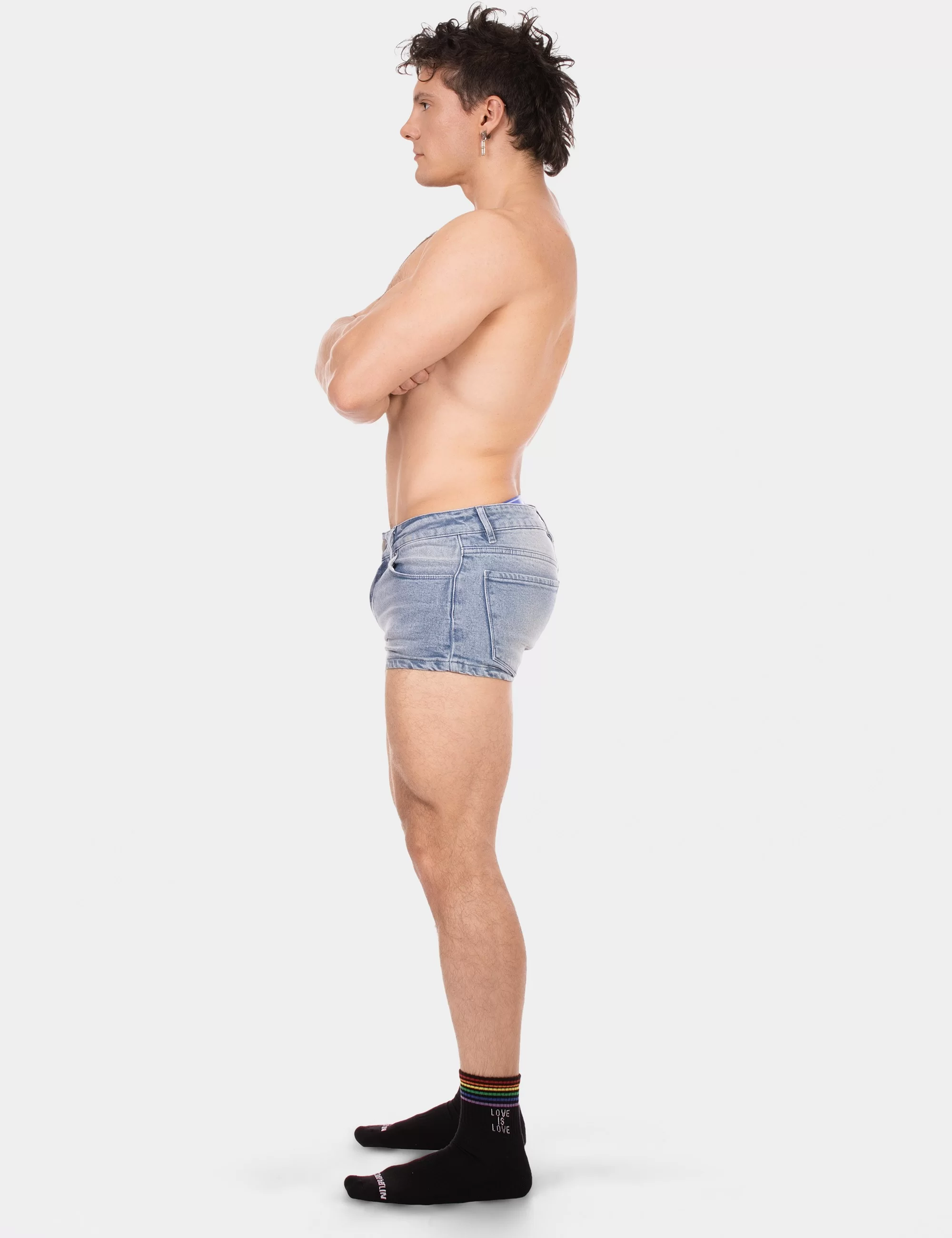 5 Pocket 9' Denim Short Tyler - Sky-Blue