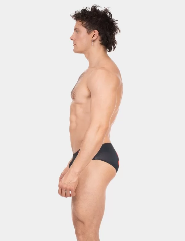 Swim Brief Sexy - Black-Red