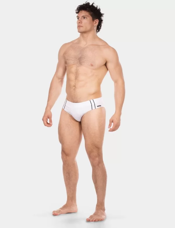 Swim Brief Sexy - White-Black