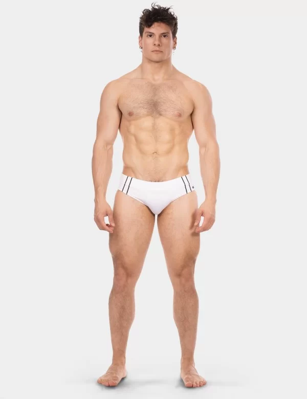 Swim Brief Sexy - White-Black