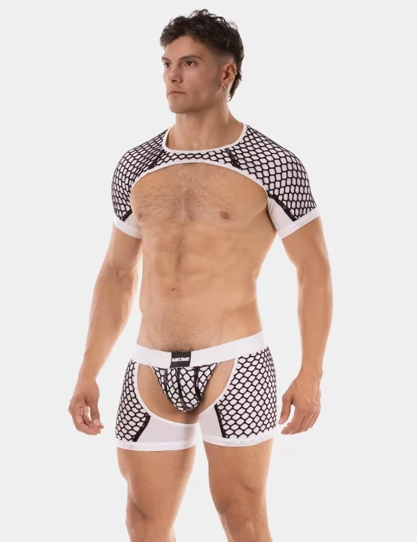 Shoulder Harness Ribo - White-Black