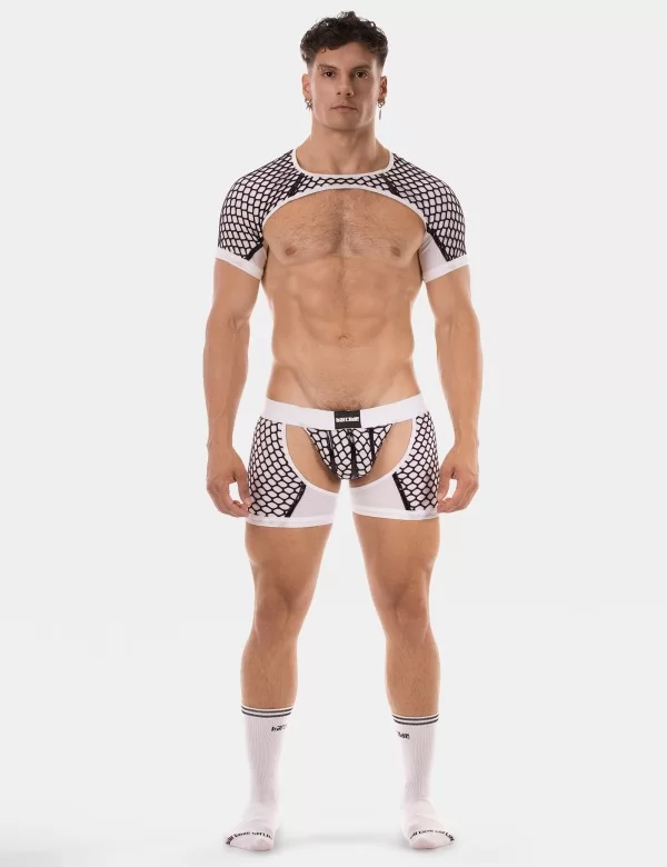 Shoulder Harness Ribo - White-Black