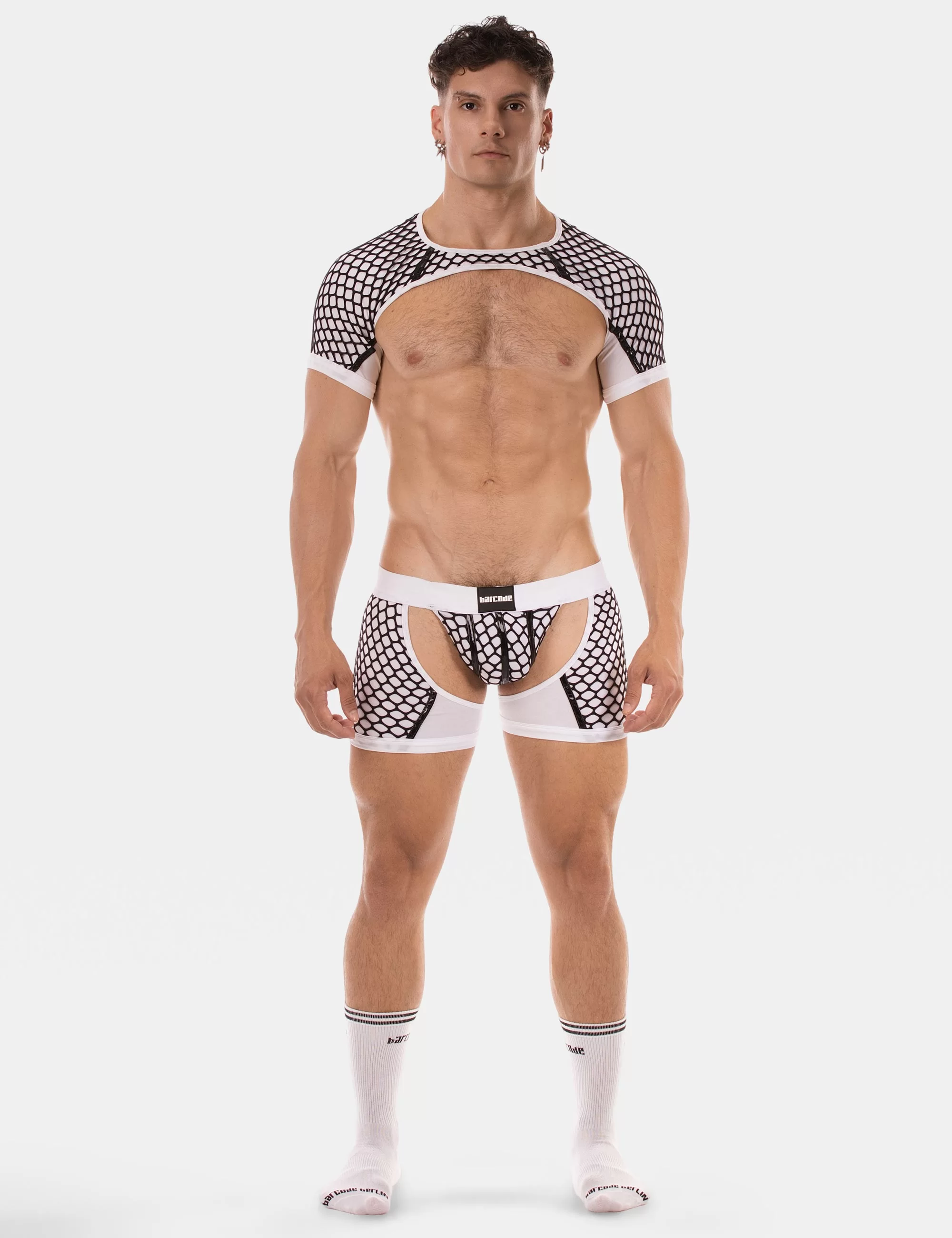 Shoulder Harness Ribo - White-Black