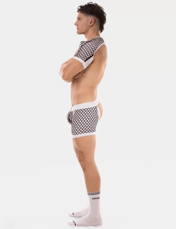 Shoulder Harness Ribo - White-Black
