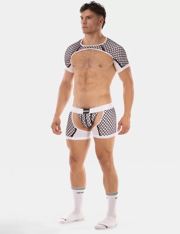 Shoulder Harness Ribo - White-Black