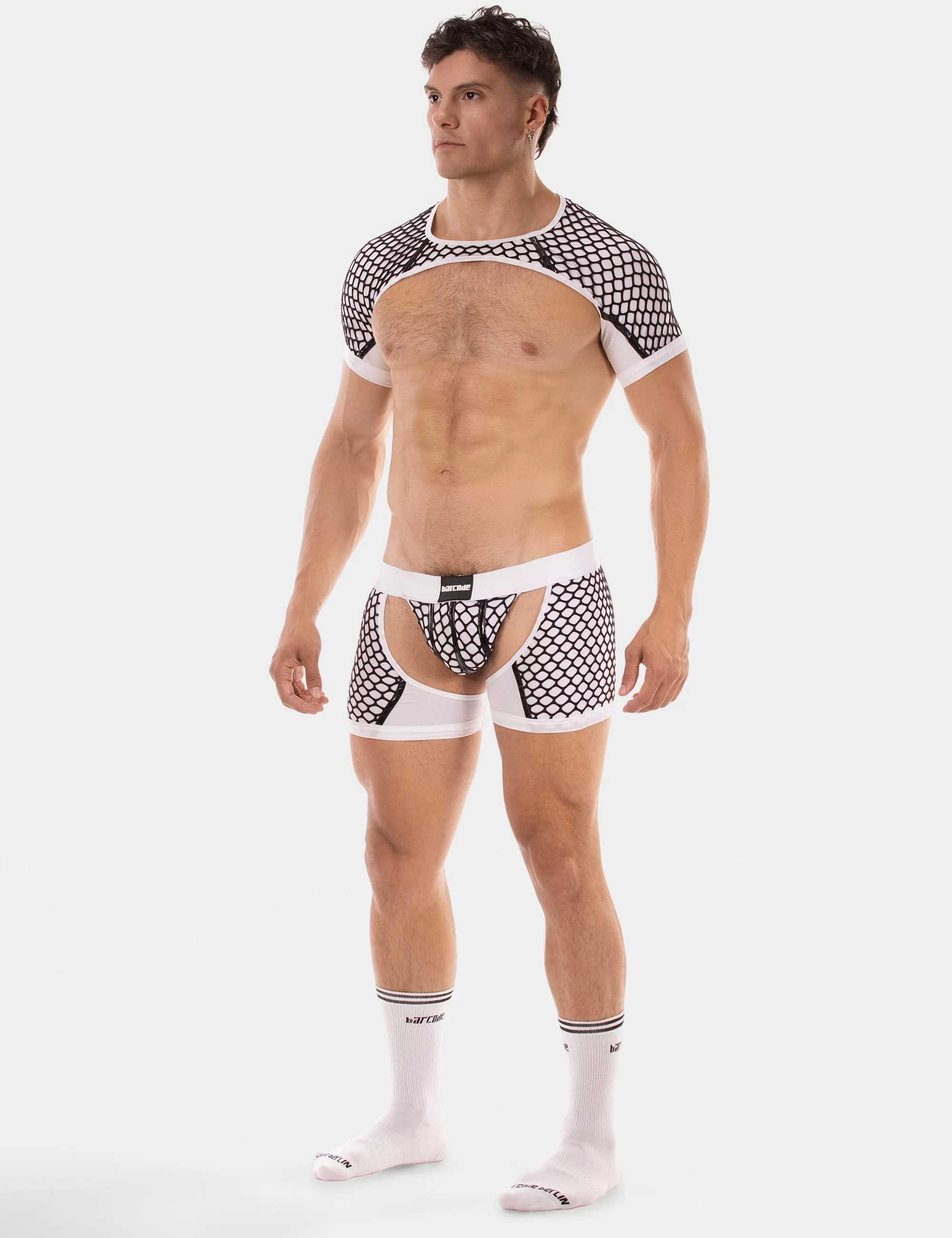 Shoulder Harness Ribo - White-Black