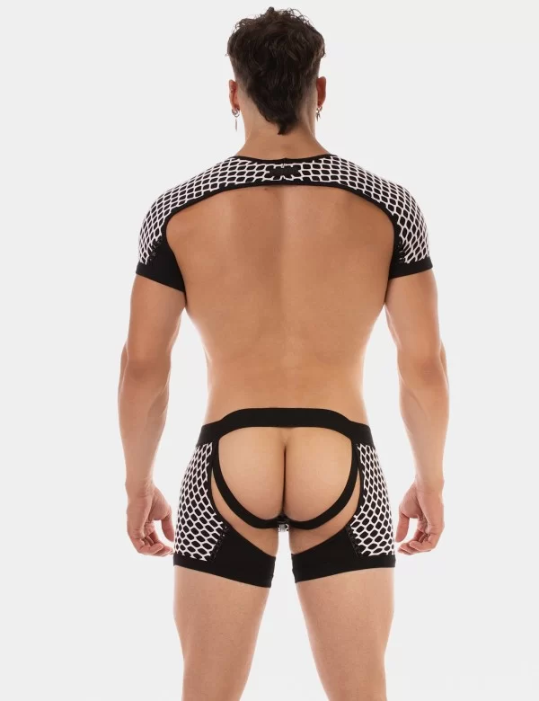 Shoulder Harness Ribo - Black-White