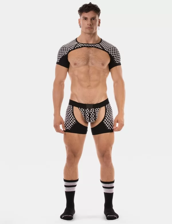 Shoulder Harness Ribo - Black-White