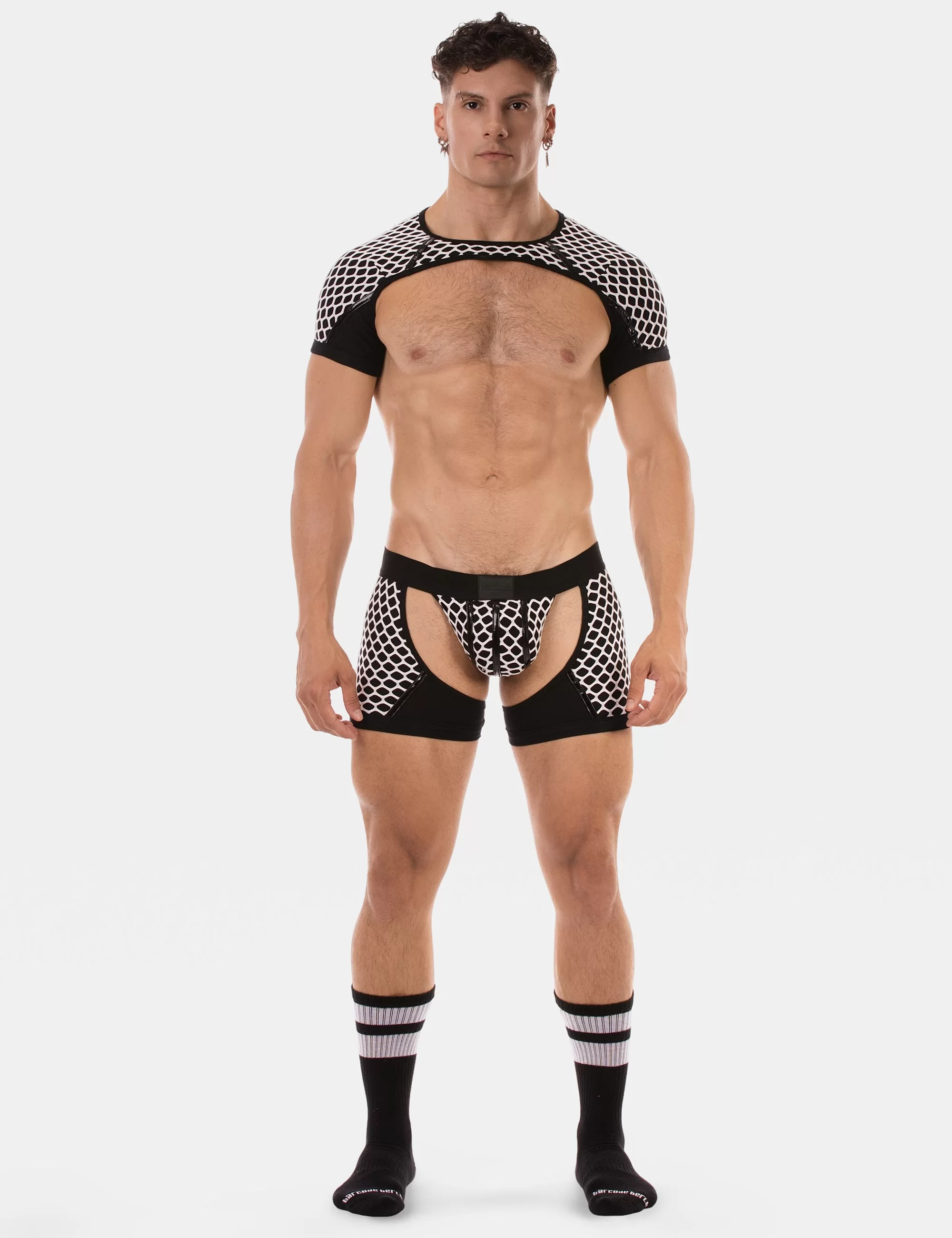 Shoulder Harness Ribo - Black-White