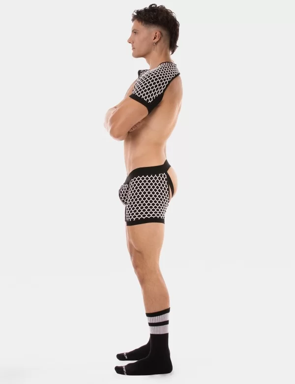 Shoulder Harness Ribo - Black-White