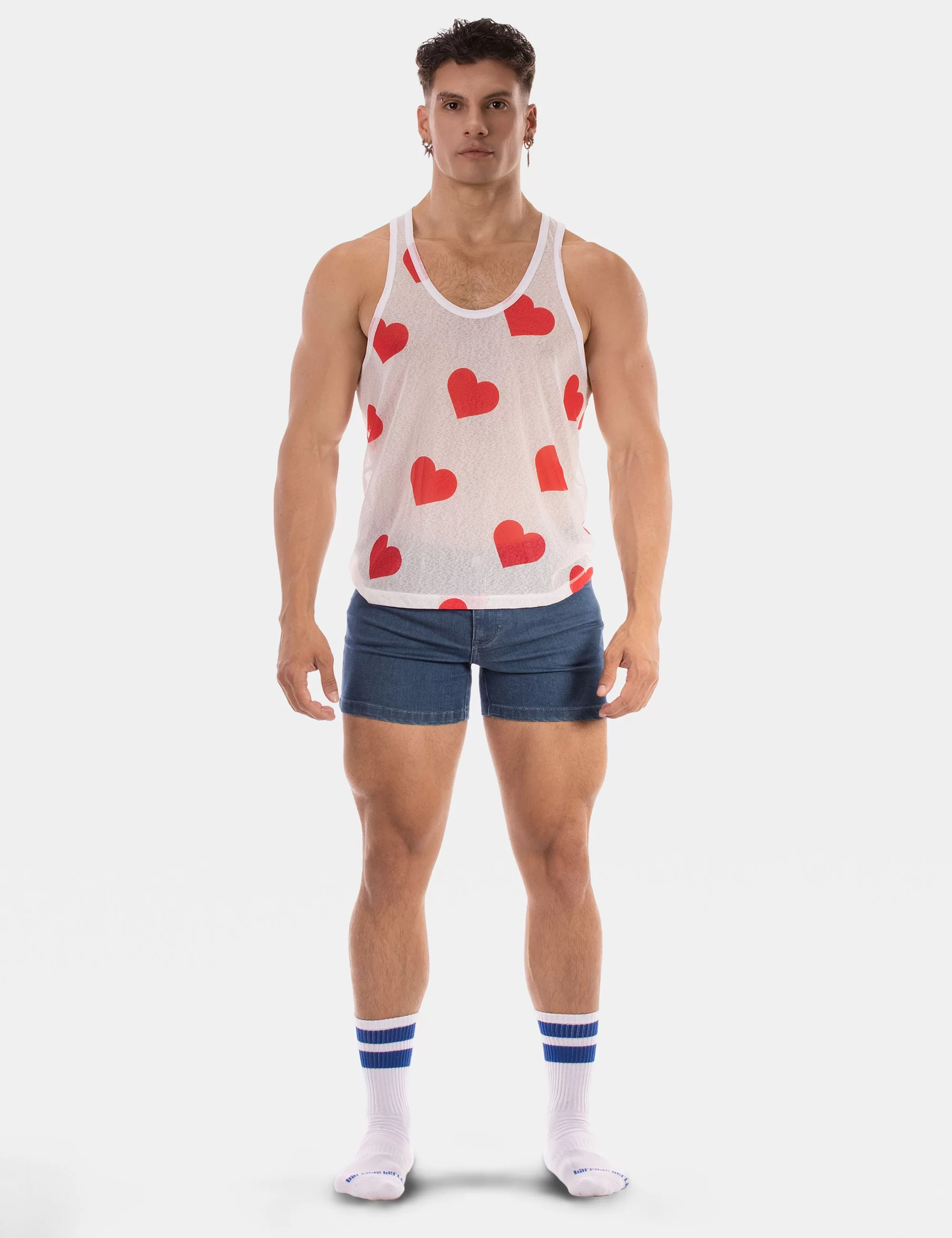 Tank Top Hearts 25 - White Tank Top Hearts 25 - White